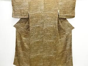 アンティーク　錦紗木目模様着物